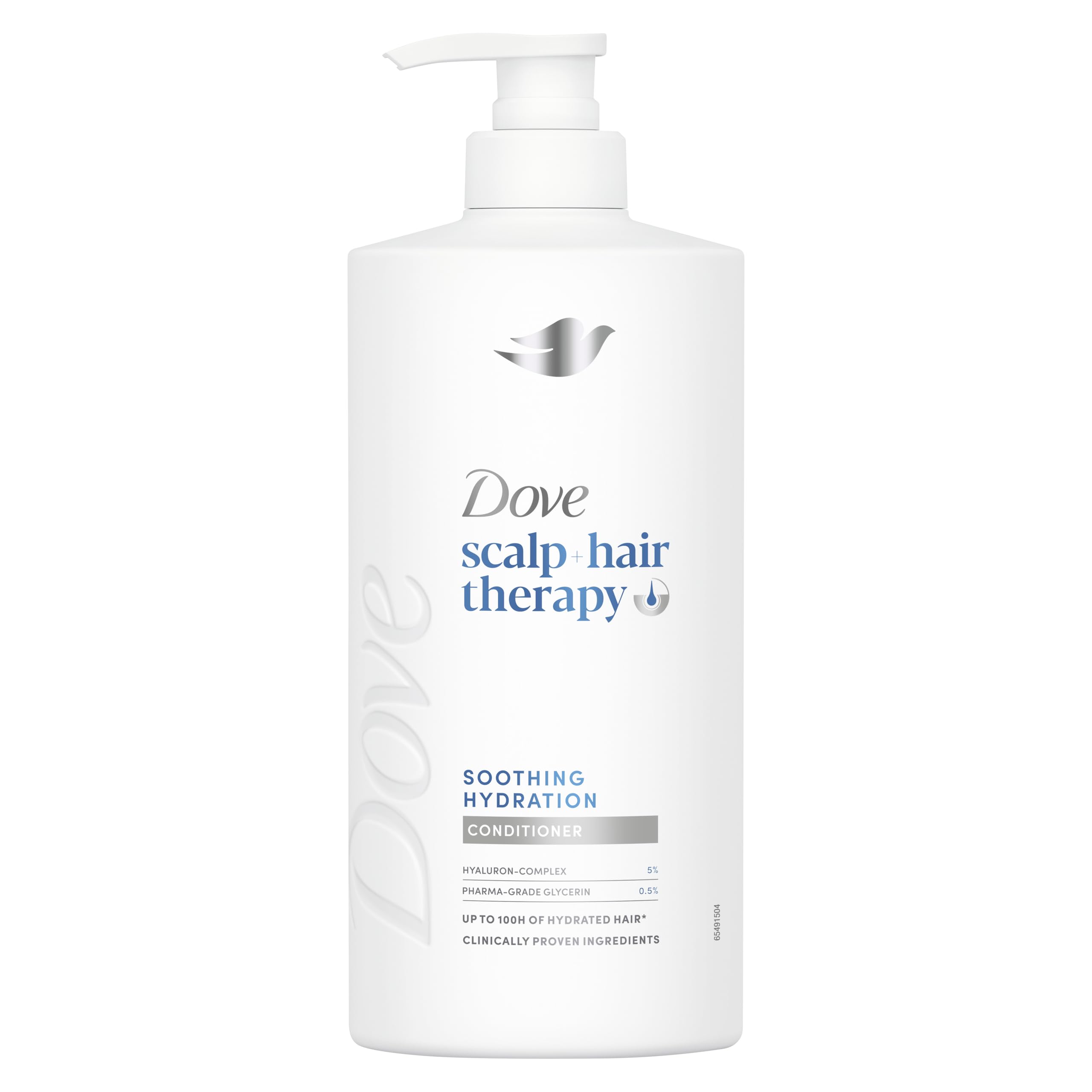 Dove Scalp + Hair Therapy Soothing Hydration Conditioner, 700 ml | For dry hair, Hyaluron-Complex and glycerin help keep hair hydrated for up to 100h*, softer and easier to manage