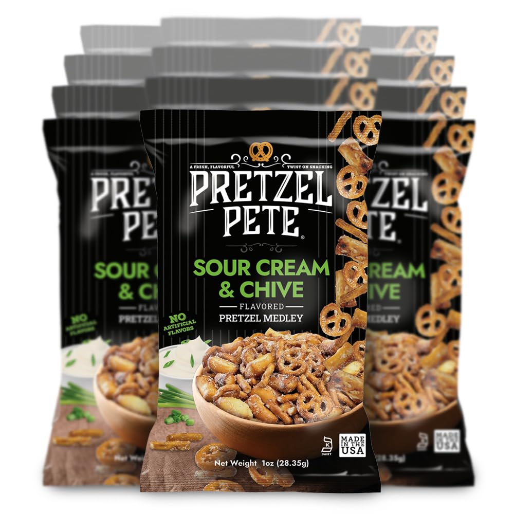 Pretzel Pete Sour Cream Chive Seasoned Pretzel Medley