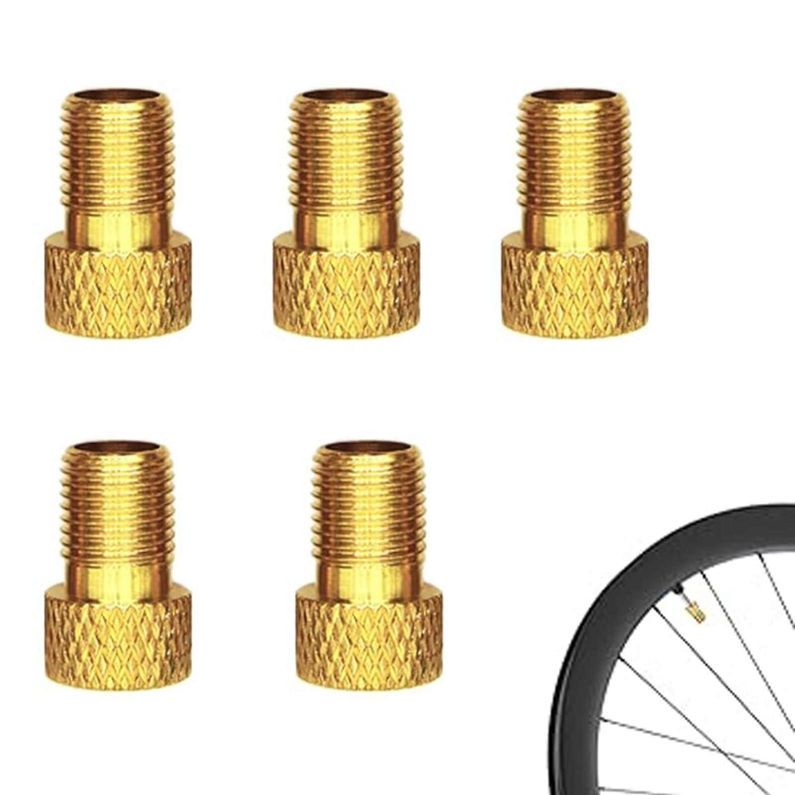Adattatore Valvola Bici A Valvola Auto + Anello Di Tenuta BLU - Xamero - Per Dunlop/Blitz