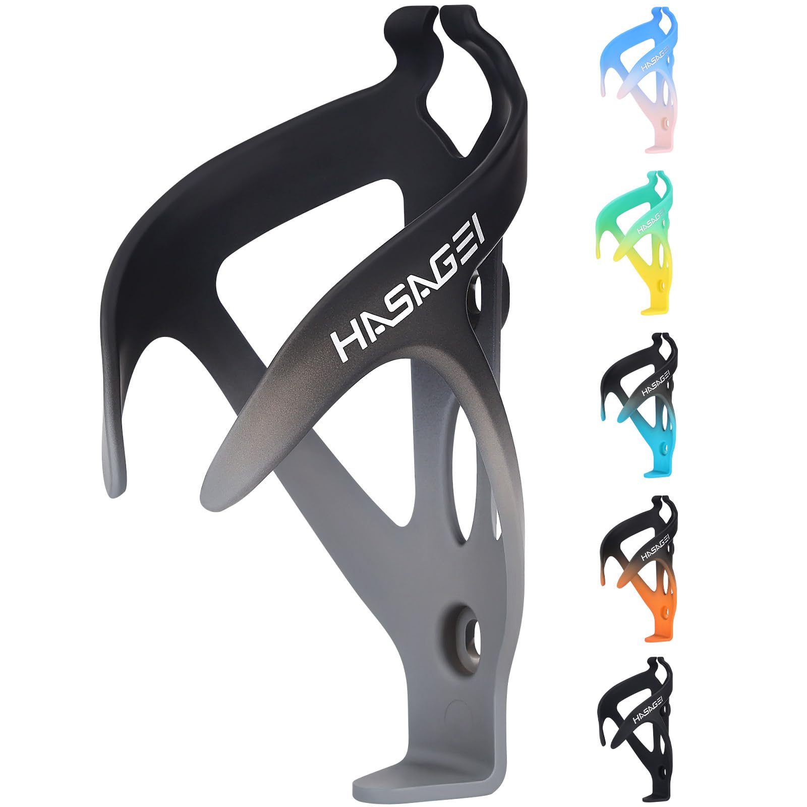 HASAGEI Bike Water Bottle Holder, Durable Non-Slip Lightweight Universal Bicycle Bottle Cage for Mountain/Road Cycling Accessories