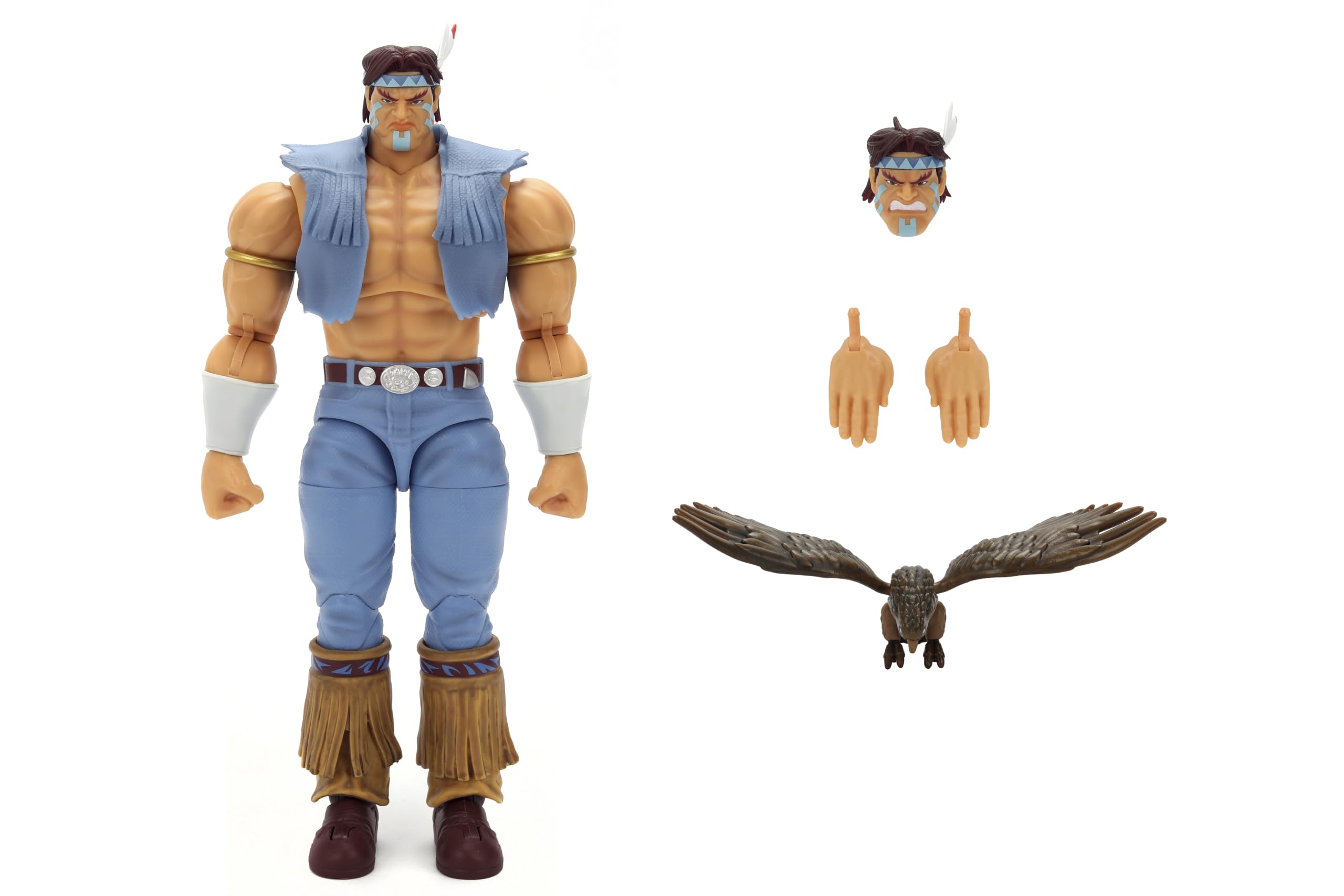 Jada Street Fighter II T. Hawk Figurine d'action – Jouets à l'échelle 1:12 – 15,2 cm de haut, entièrement articulé, emballage collector