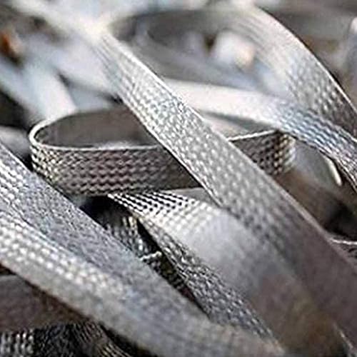 Miniatura 4 de Alambre de tierra de cobre estañado, utilizado para equipos mecánicos, etc. Ancho: 0.591 in, grosor: 0.059 in, longitud: 16.4 ft