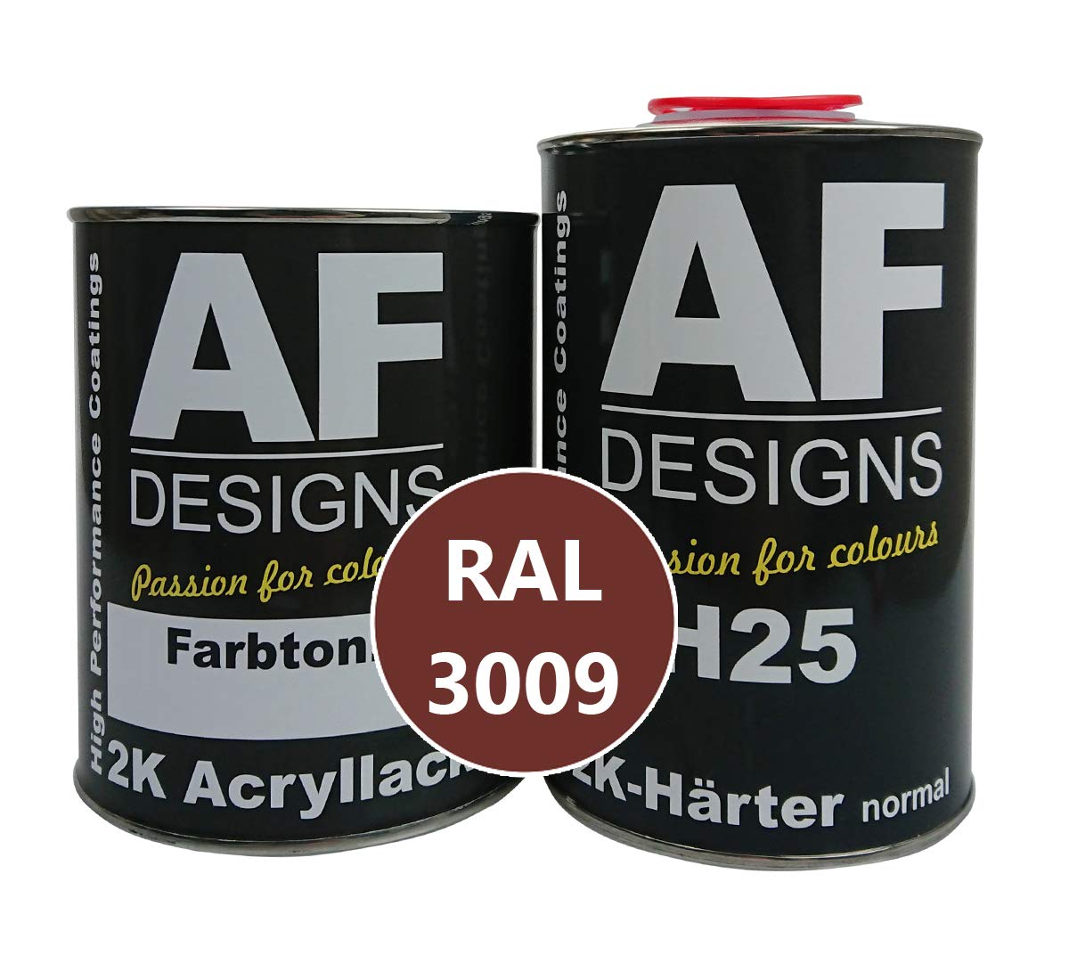 Alex Flittner Designs Lakier 2K 4,5 kg zestaw RAL 3009 OXIDROT matowy drewno maszyny lakier przemysłowy do samochodów ciężarowych NFZ