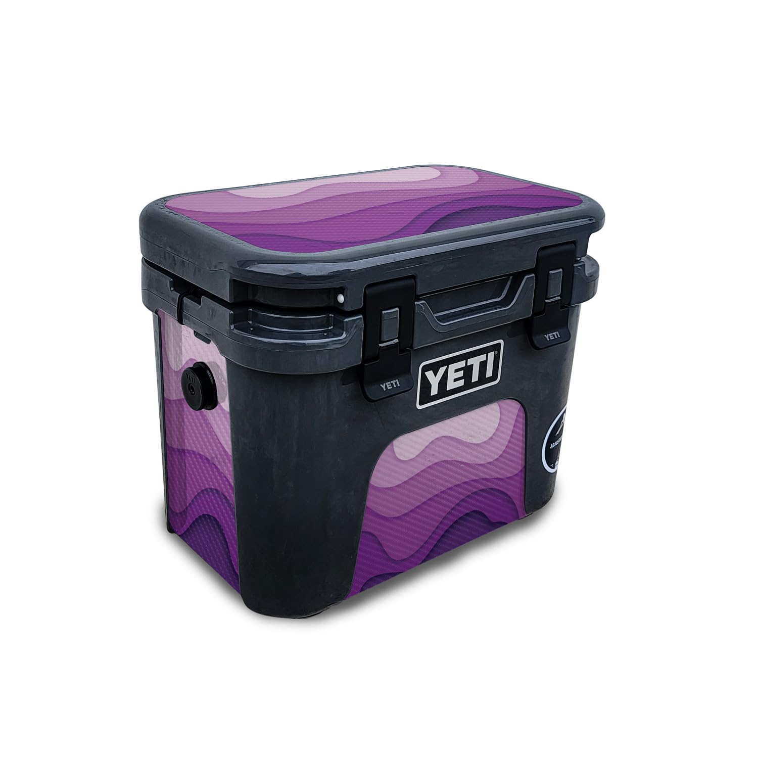 Carbon Fiber Skin Compatible with Yeti Roadie 15 Hard Cooler - Papercraft Purple - Premium 3M Vinyl Protective Wrap Decal Cover - Easy to Apply | Crafted in The USA by MightySkins