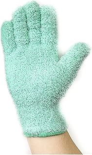 EBSBAG Guantes de Limpieza de Microfibra for el Cuidado del Coche, Herramienta de Limpieza de Ventanas for Quitar el Polvo, Guantes de Limpieza Reutilizables (Color : Green, Size : 1 Pair)