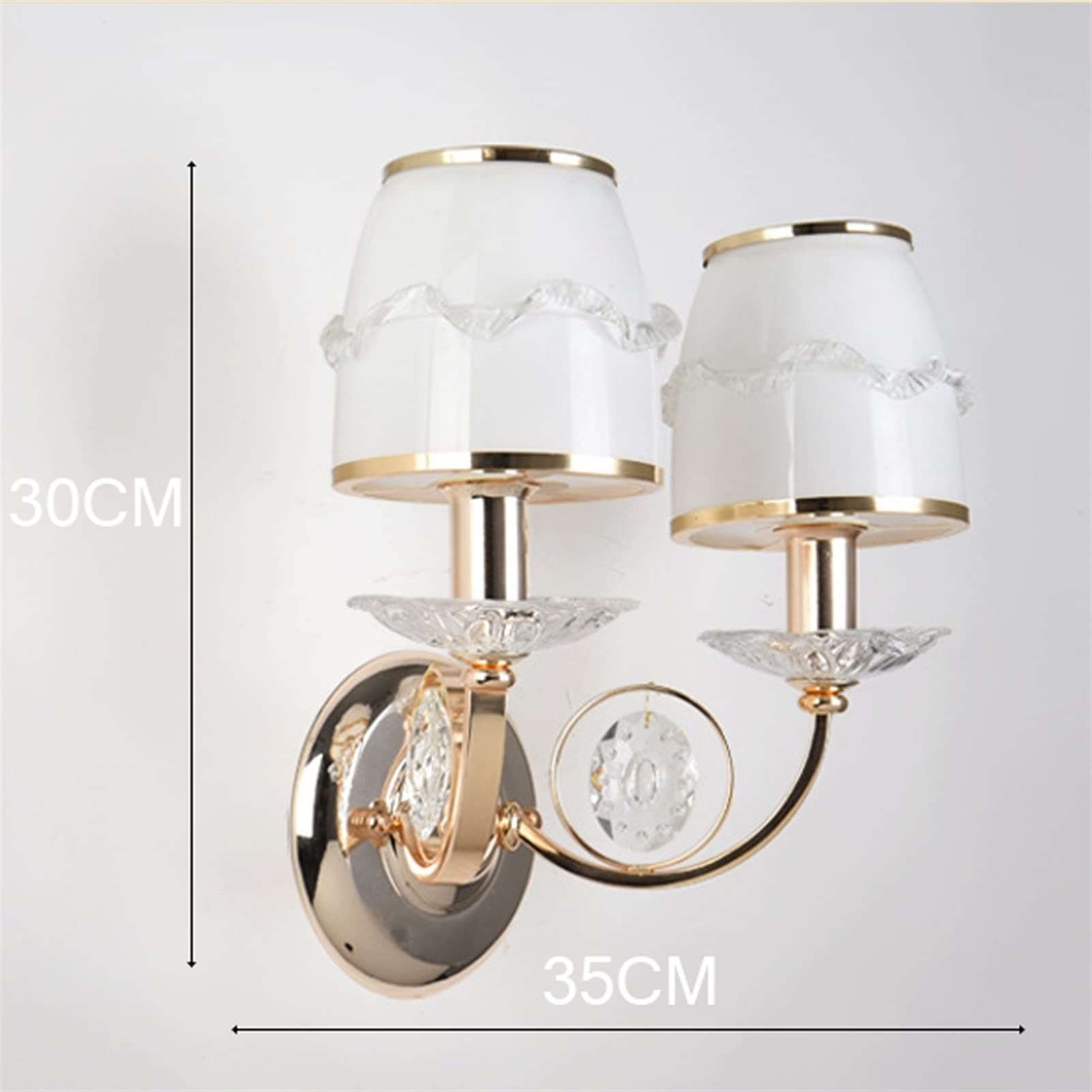Aplique de pared europeo E14 Lámpara nano minimalista posmoderna Cuerpo familiar Pasillo interior Balcón Escalera Sala de estar Lámpara de pared transparente alta Linterna Pasillo Restaurante