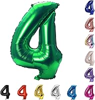 Vista 86 de YPSelected Globo de aluminio grande de 32 pulgadas con número de helio, cumpleaños, boda, fiesta, 0-9 (azul bebé, 2)