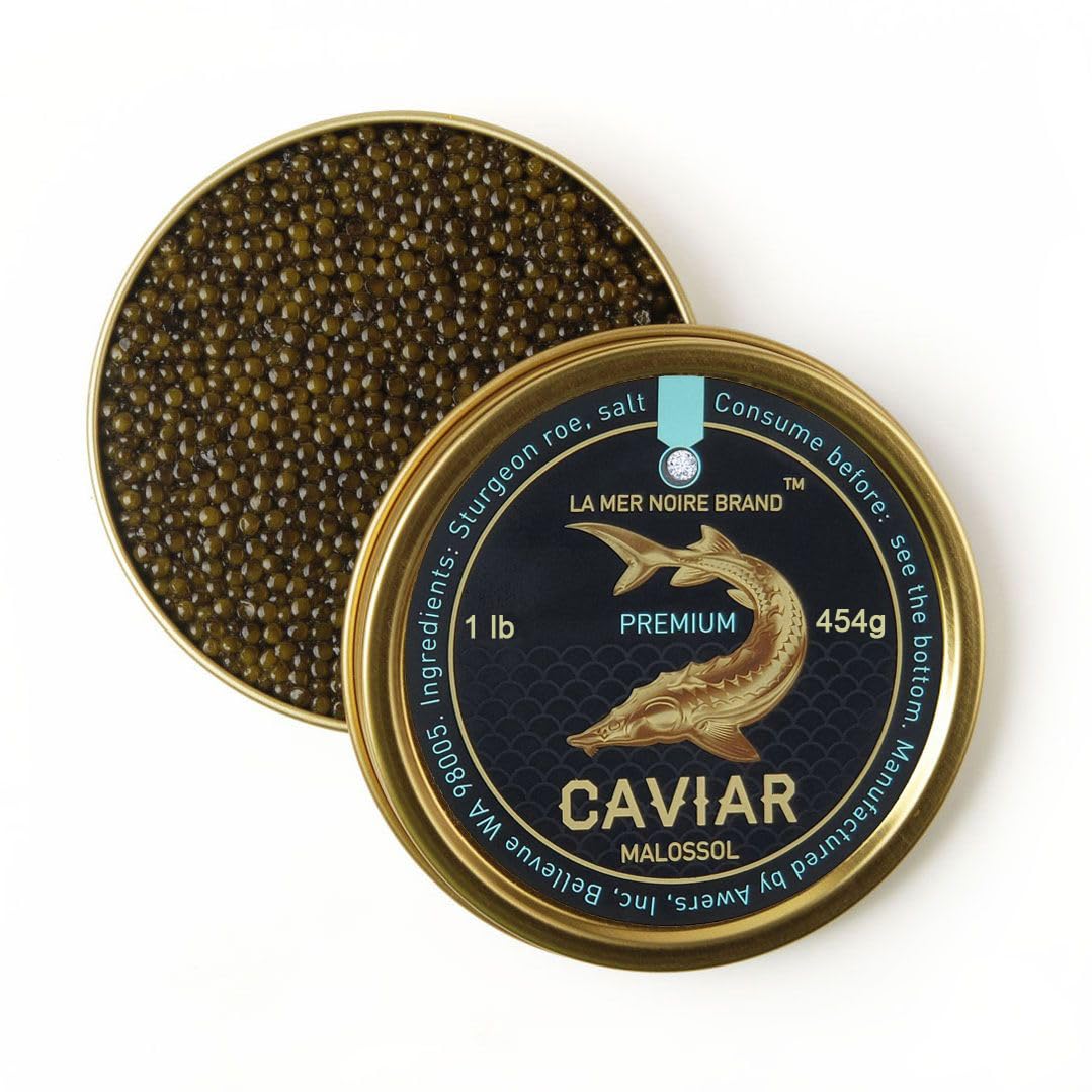 Premium Ossetra Sturgeon Caviar, La Mer Noire 454g (454)