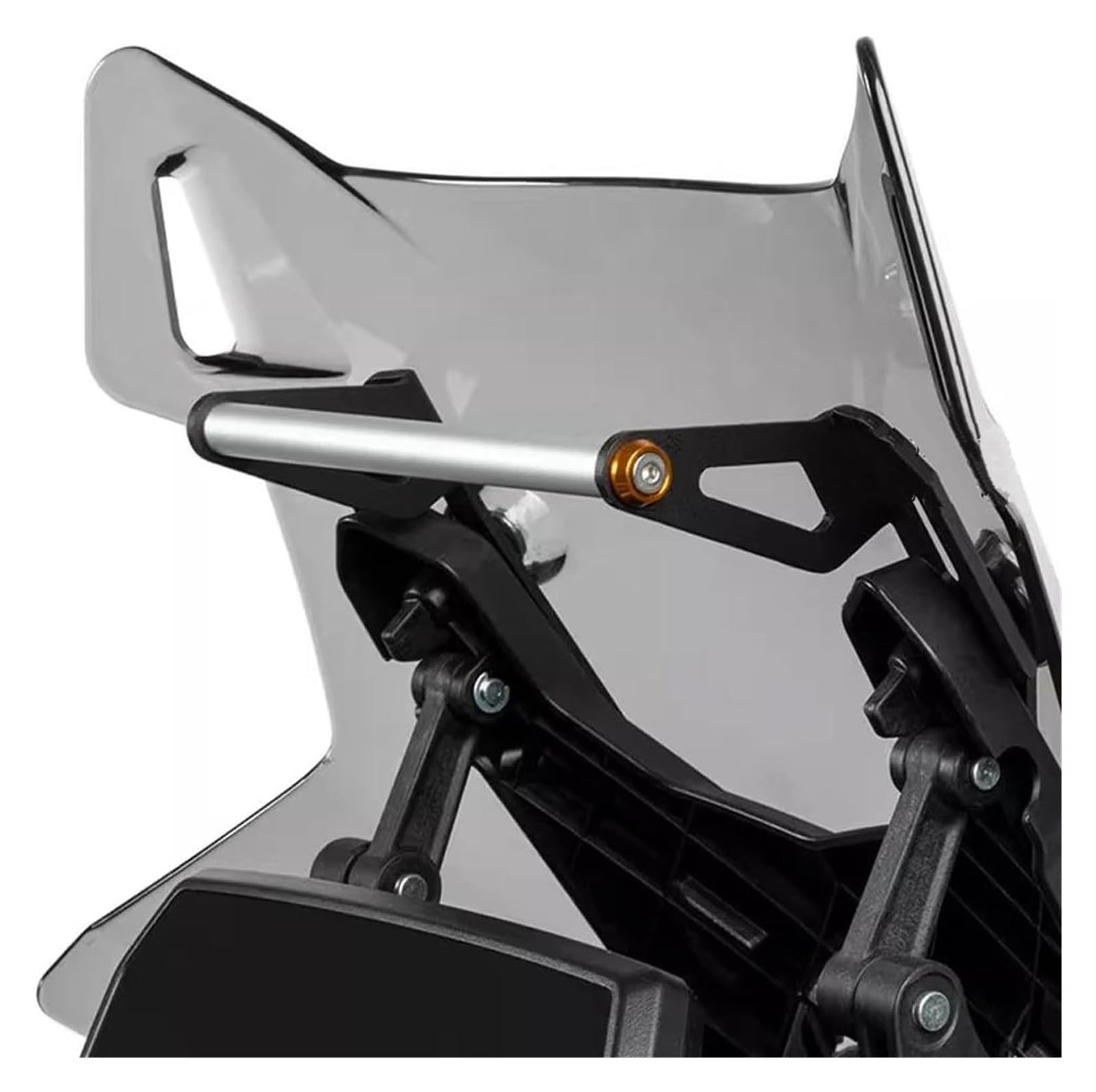 Soporte de navegación para teléfono móvil para VOGE para 525DSX 2023-2025 A Prueba Golpes Motocicleta Teléfono Móvil Y Navegación GPS Soporte De Expansión Barra Transversal(Black 2,12MM)