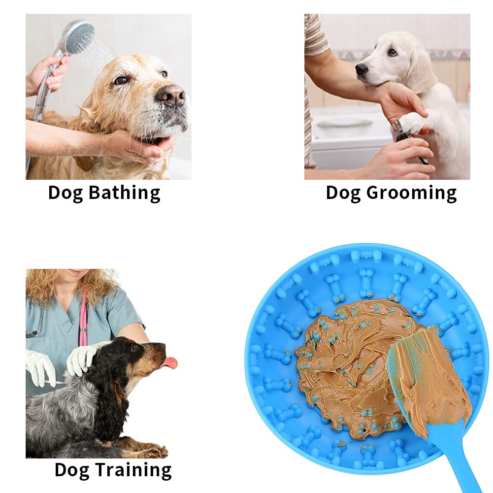 Leckmatte Für Hunde – Aus Silikon, Schüsselartig, Fördert Langsames Fressen & Reduziert Angst