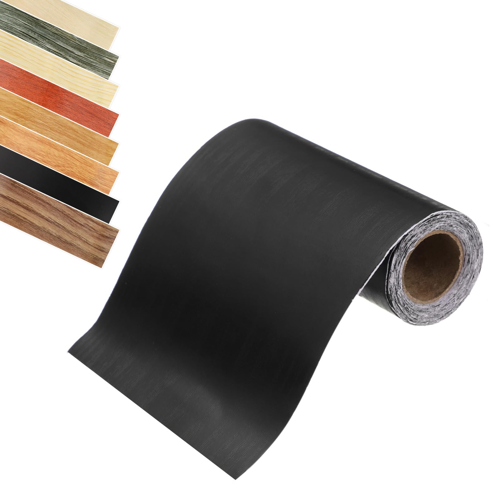 uxcell Wood Grain Tape, 4.72" x 16Ft Self-Adhesive Wooden Grain Repair Tape Simulated Repair Patch for Wall Corner Table Door Baseboards Floor Sofa