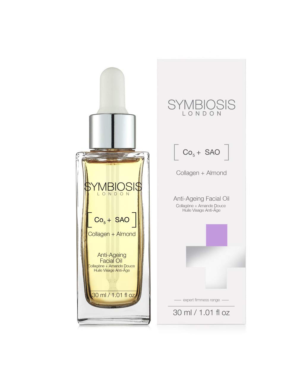 SYMBIOSIS LONDON | [ Colágeno + Almendras Dulces ] Aceite Facial Antiedad | 1x30mL