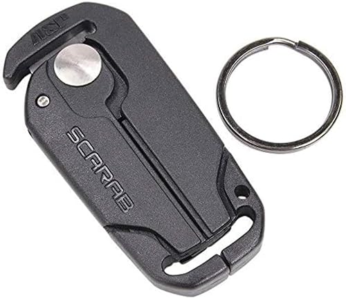 ASP Cortador Scarab para restricciones de triple pliegue, cortadores para extracción segura de esposas desechables, hoja de seguridad compacta para