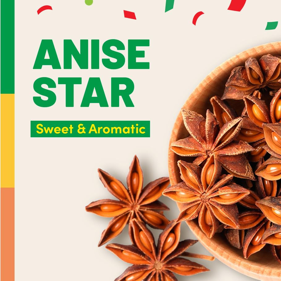 La Fiesta Whole Star Anise, Sweet & Aromatic Baking Spice, 0.625 oz Bag image 4