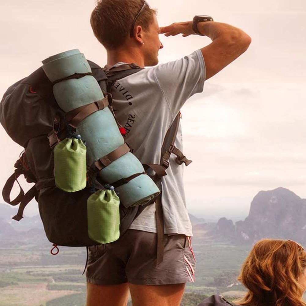 Lote de 2 bolsas de dormir de supervivencia impermeables térmicas, bolsa Bivy portátil para camping, senderismo, aventura