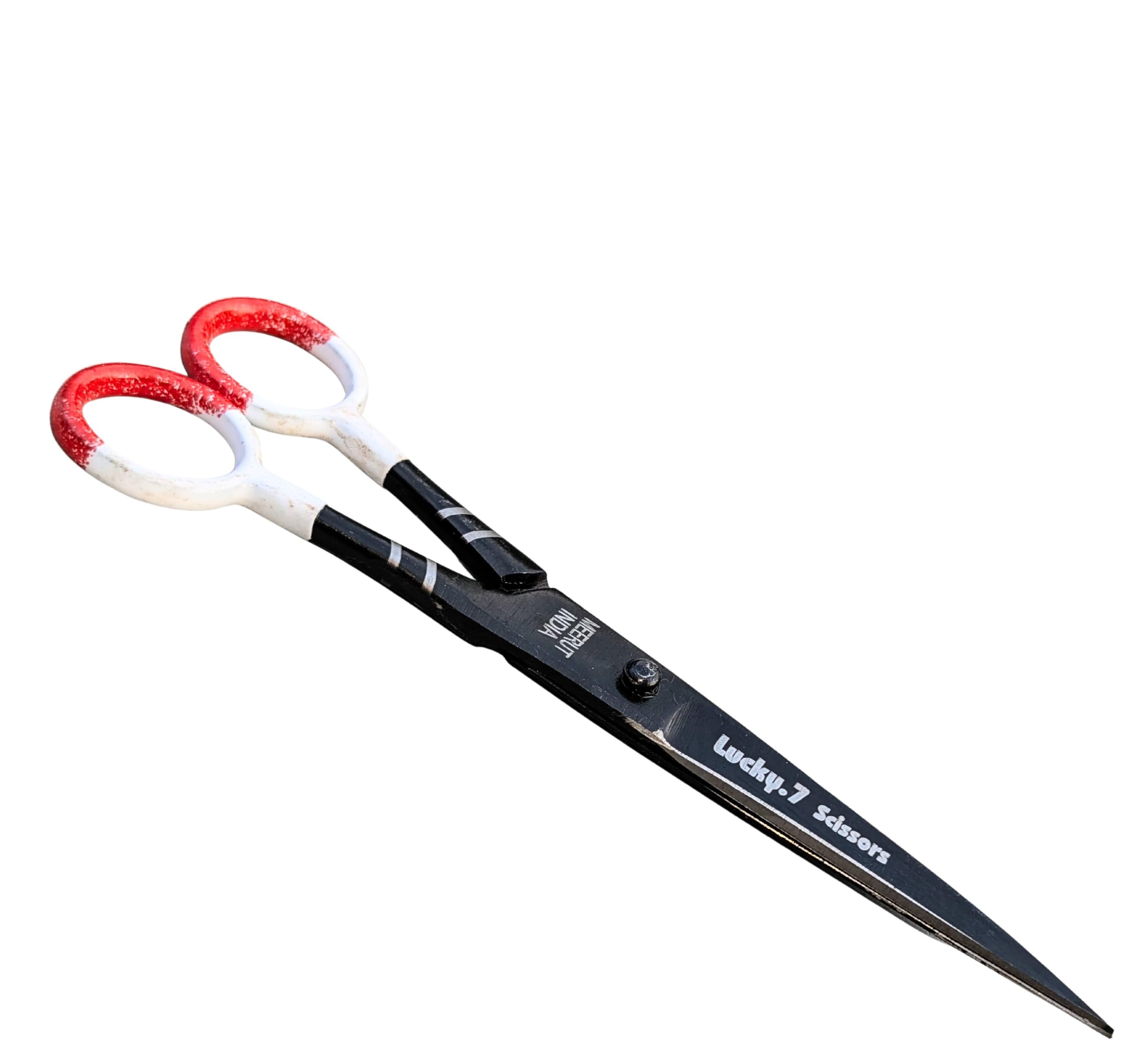 6" inch Black Coated Carbon Steel Barber Scissor 6 Inch – Professional Hair Cutting Scissor Made in Meerut | Sharp Carbon Funner Blade | Durable Salon & Home Grooming Tool-image-23