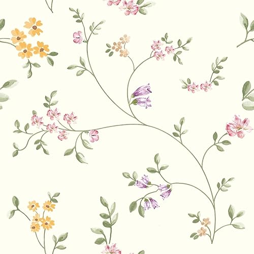 Miniatura 18 de HLNIUC Papel pintado vintage beige de hongos autoadhesivo de 17”x118” de estilo boho con mariposas y polillas, papel de contacto de bosque Hongos