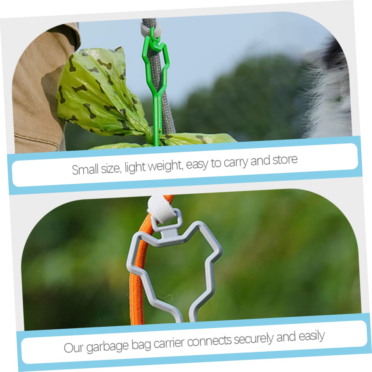 BESPORTBLE 35pièces Support De à Crottes Pour Chiens Distributeur De Déjections Canines Avec Clip Pour Laisse Accessoires De Promenade Et