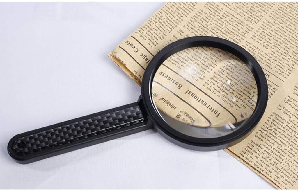 Handheld Magnifier, Reading Magnifier Loupe Glasses Book and Newspaper Reading, Insect and Hobby Observation, Classroom Science Great for Seniors and Kids