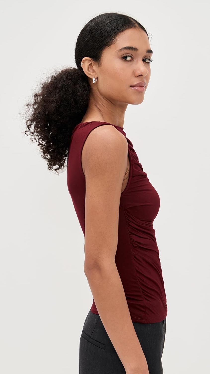 Enza Costa Women's Fluid Jersey Draped Boatneck - Image 4