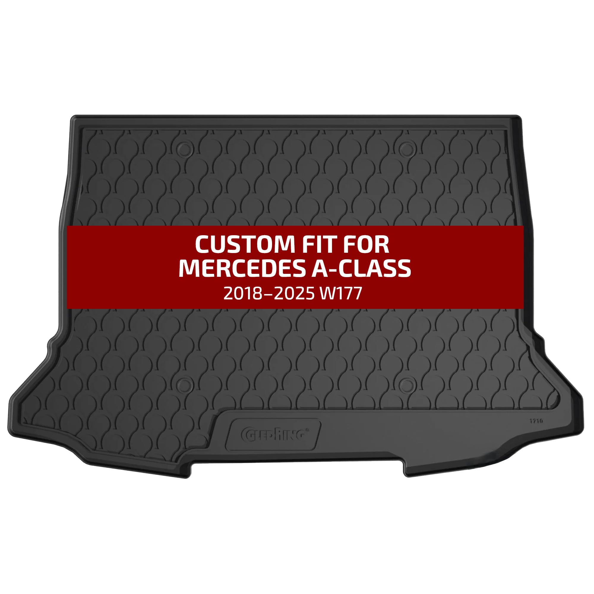 Gledring Rubbasol  Rubber  Kofferbakmat Voor Mercedes A-Klasse W177 5 2018 Excl Hybrid Lage Laadvloer