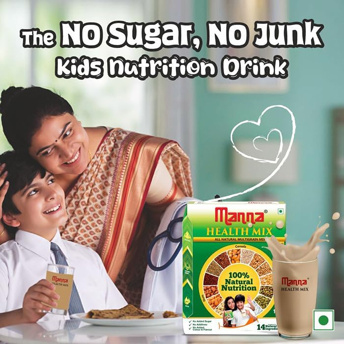Image of Manna Health Mix 600g and Manna Date Powder 200g Combo Pack. Zero Sugar Nutrition Drink & Natural Sweetner