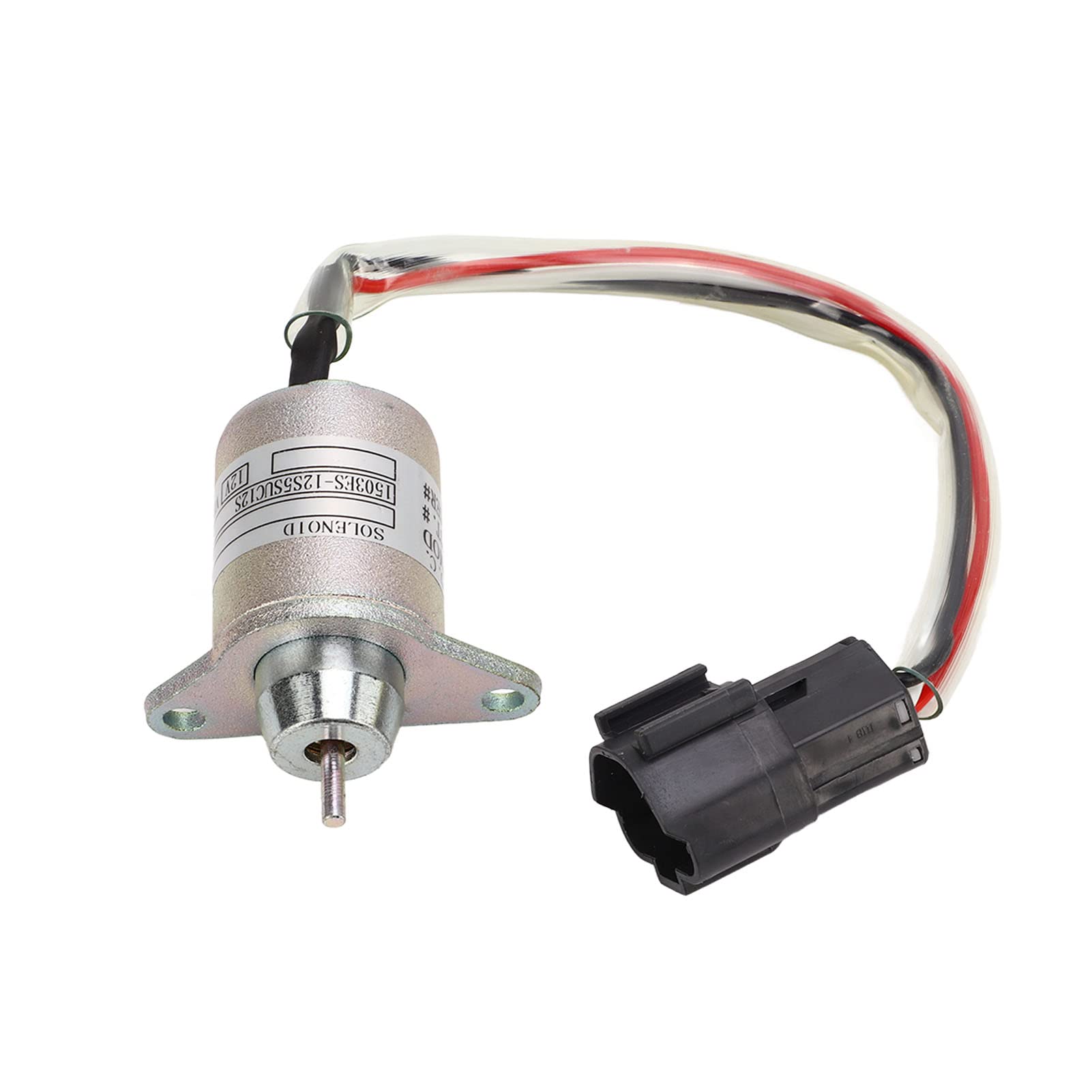 Solenoide di spegnimento, durevole 119233‑77931 Solido 12 V Professionale in metallo per motore