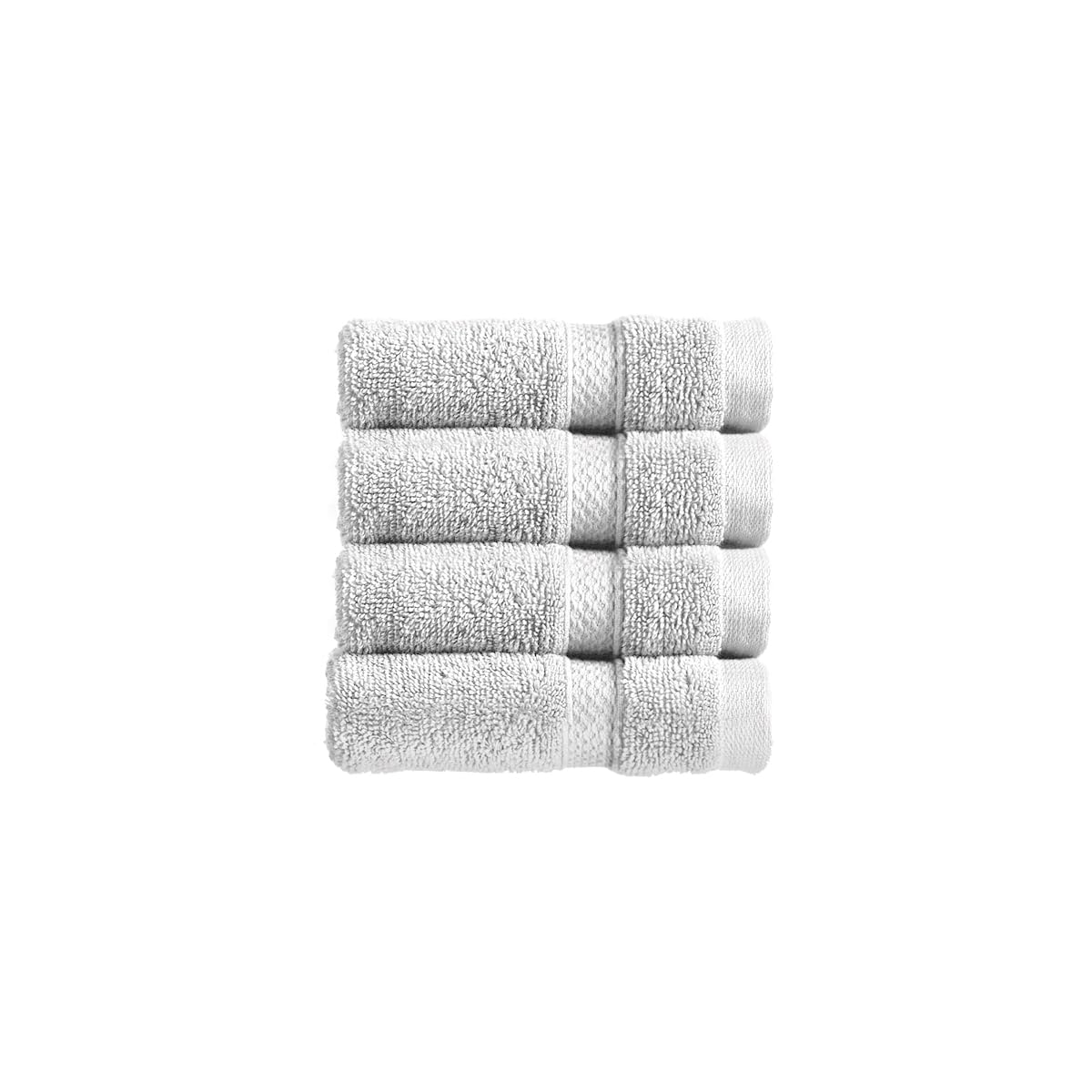 Christy Chroma Bath Towels | Set of 2 | Highly Absorbent Heavyweight 675GSM | Bold and Bright | Soft Velvety Smooth Bathroom Shower Towels | 100% Cotton | Sustainably Made | White — view 88