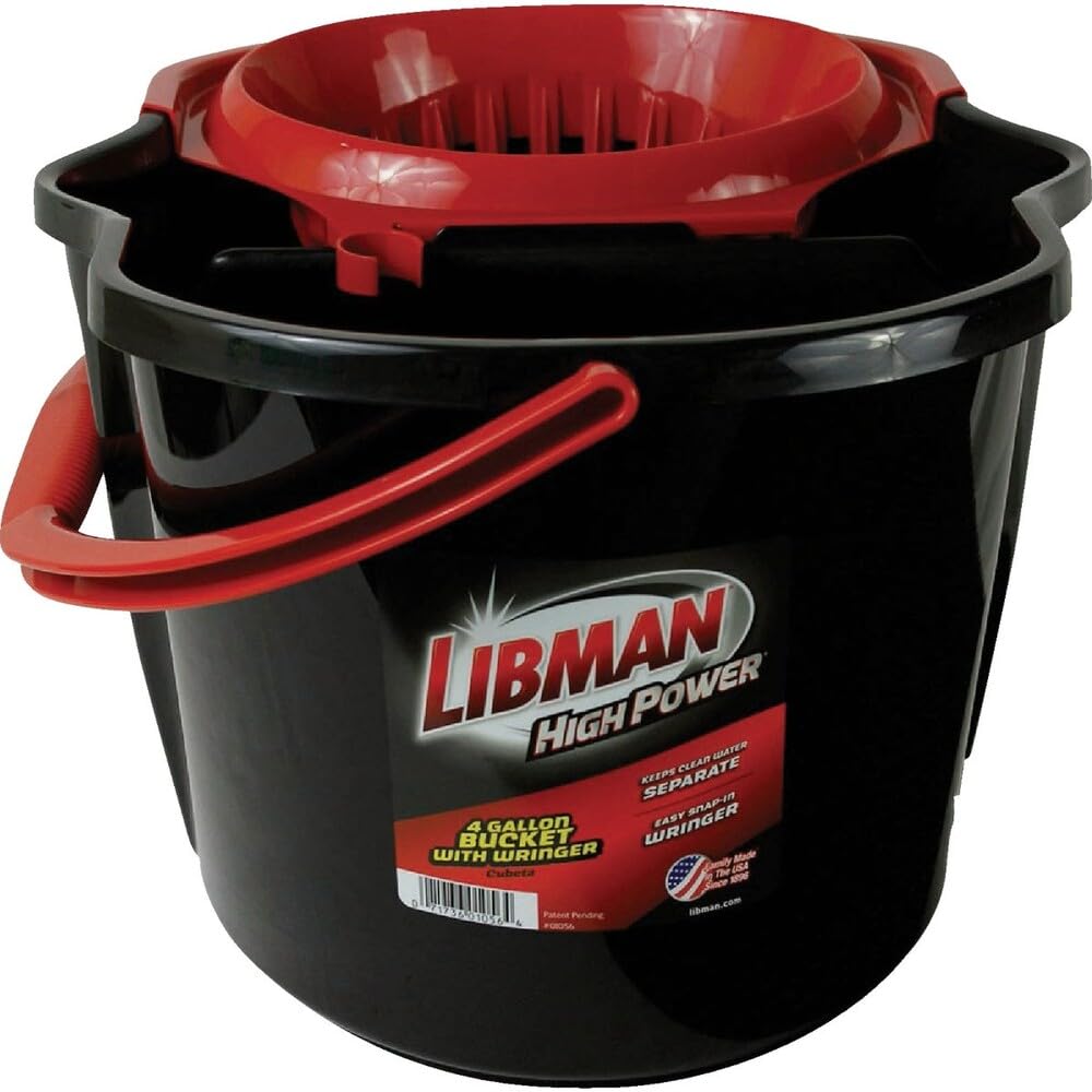 Libman Polipropileno Cubo de Fregar con escurridor, 4 Gallon