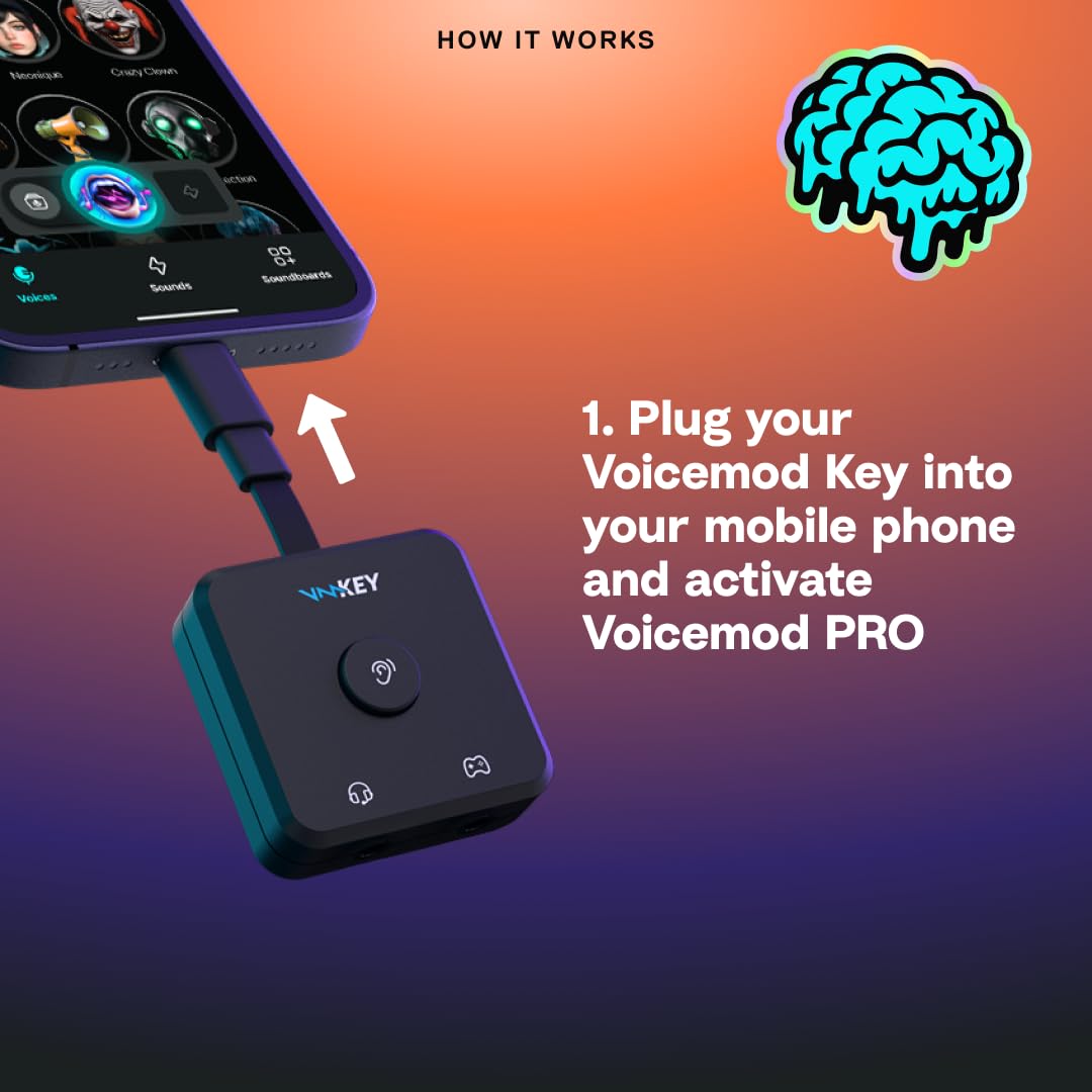 VMKey Voice ChangerSoundboard Compatible with PS5 Xbox MetaQuest Nintendo Switch Full PRO Access product thumbnail 5