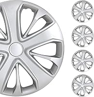 Vista 18 de OMAC - Juego de 4 tapas de cubo ABS gris plateado de 16 pulgadas, tapas para Rines 16, fundas de rueda premium de 16 pulgadas, juego de fundas