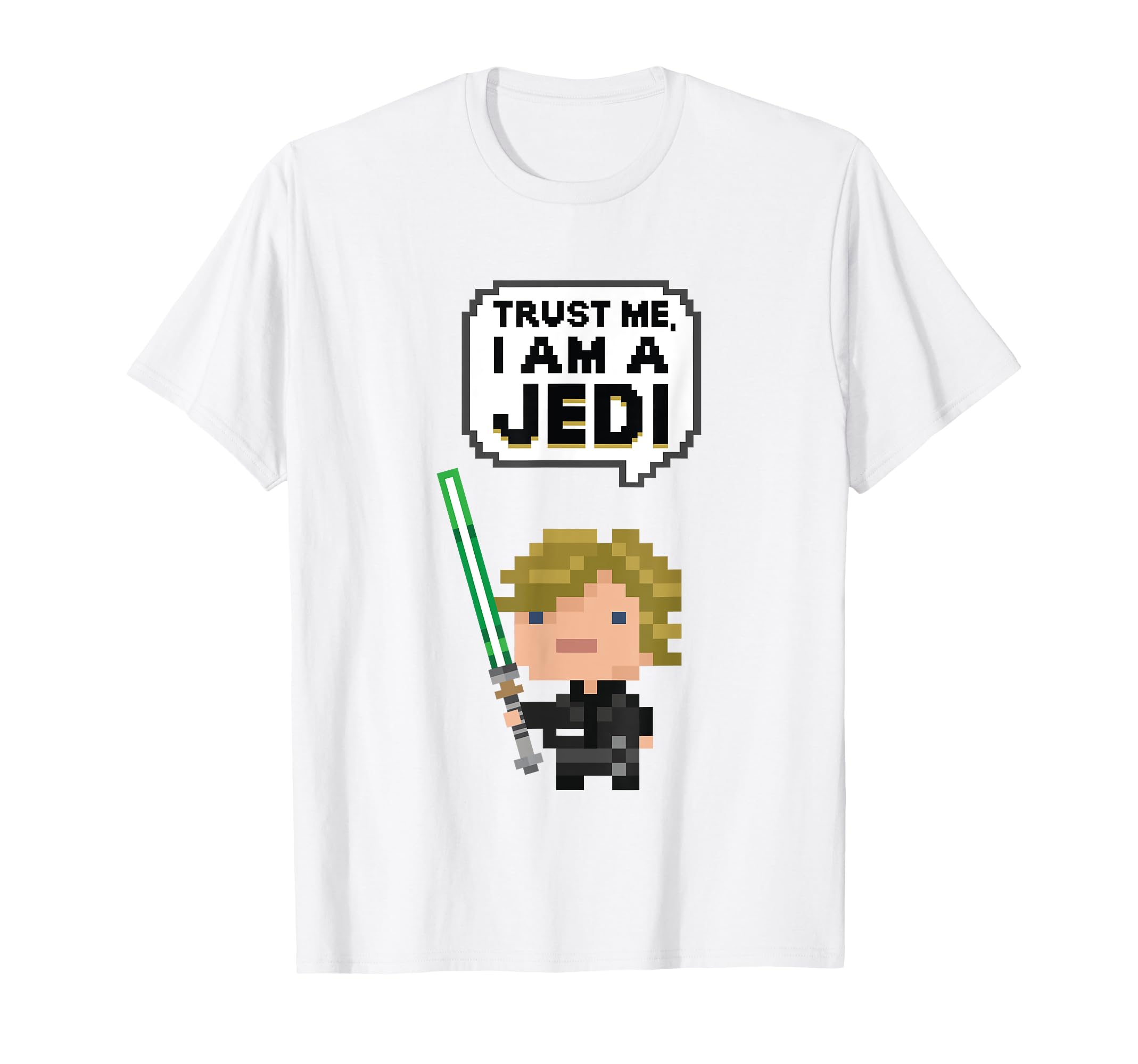 Amazon | Star Wars Luke Skywalker Trust Me I Am A Jedi Pixel Art