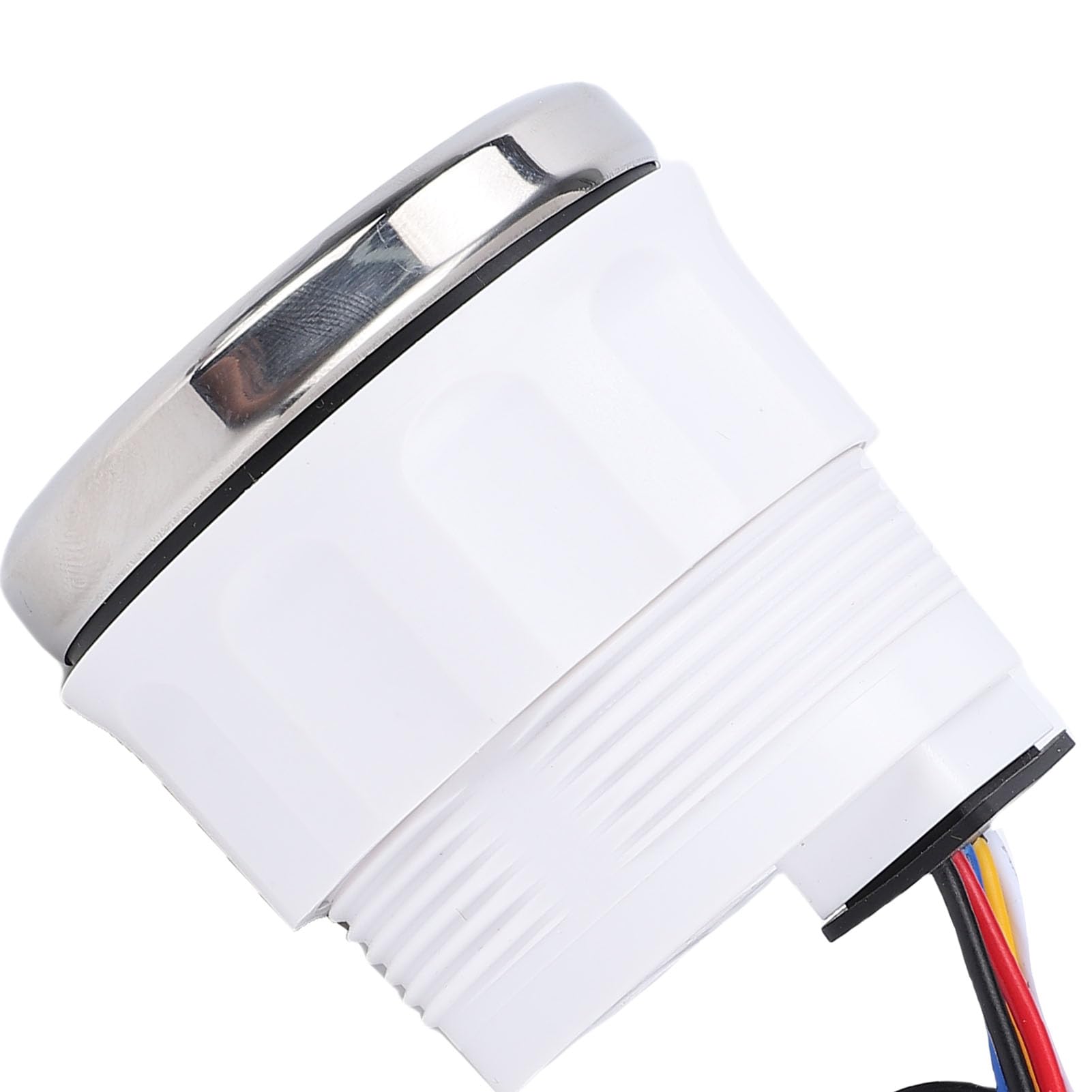 Yctze Misuratore Digitale del Livello Dell'acqua delle Acque Reflue 2 in 1 da 52 Mm Misuratore Compatto del Serbatoio Dell'acqua a Doppia Funzione per Veicoli Marini (Quadrante nero Lunetta