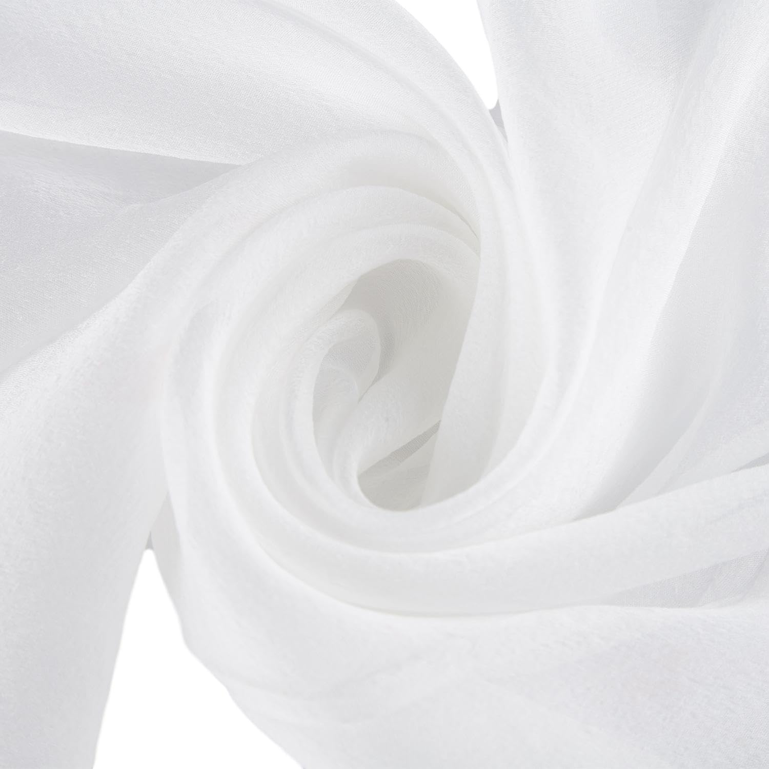 Bufandas y chales Bufanda, Pañuelo largo de gasa de seda multicolor for mujer(White 1)