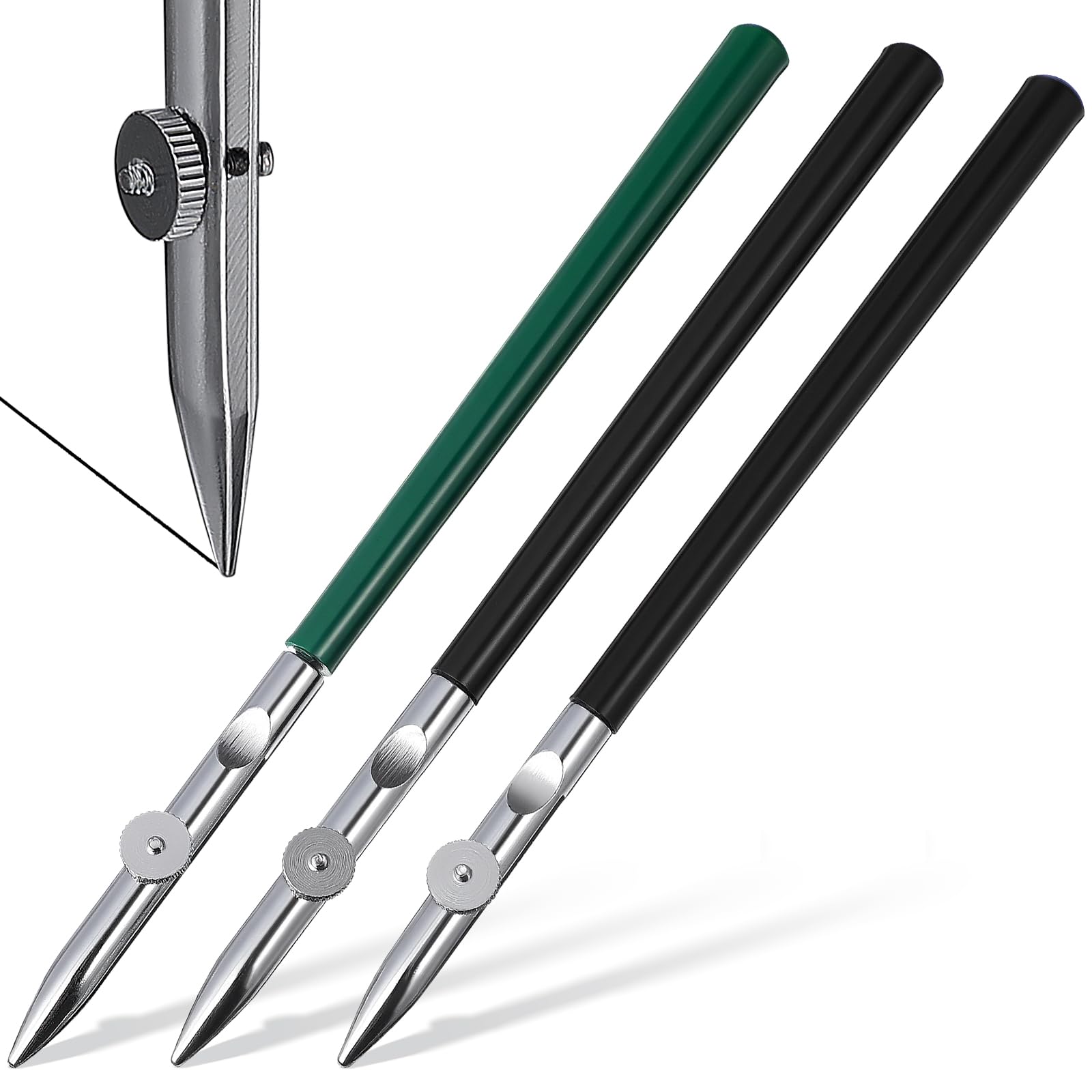 3 bolígrafos ajustables de línea recta para enmascarar líneas finas fluidas (tamaño S/ /L)