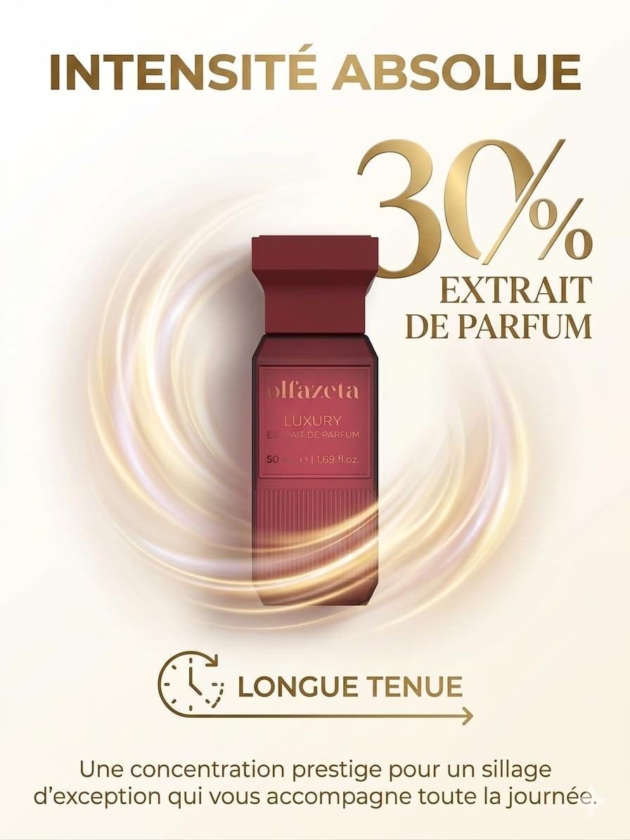 Olfazeta 146U Scarlet Flame - luksusowy ekstrakt perfum dla mężczyzn i kobiet, wysokie stężenie, 30% - biały i sproszkowany kwiatowy sylaż o długiej trwałości, esencje tłuszczu, 50 ml