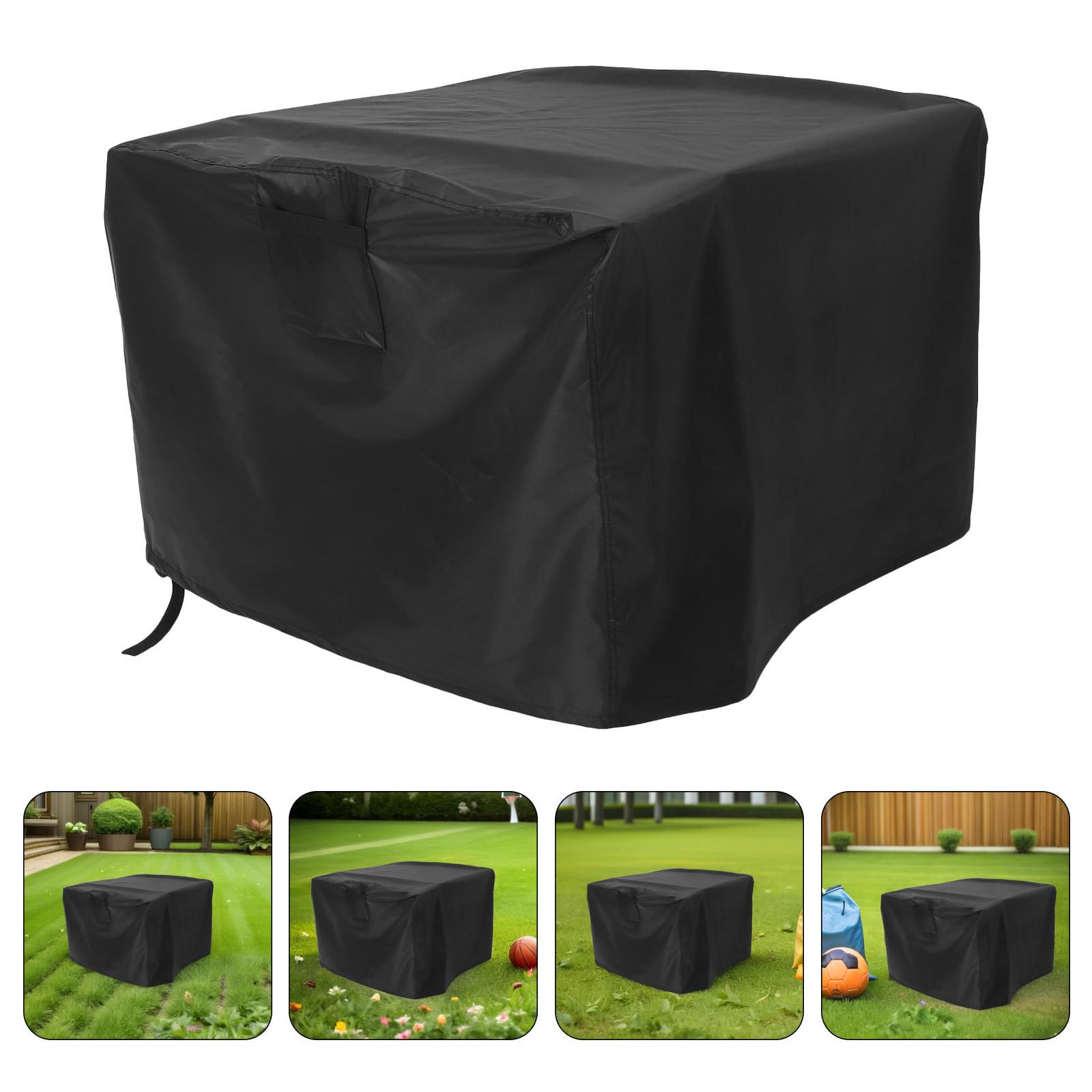 ORFOFE Housse Imperméable pour Mobilier de Jardin en Tissu Oxford 420d, Résistante la Déchirure, Carrée, Adaptée aux Braseros et Tables de Foyer D'extérieur Patio