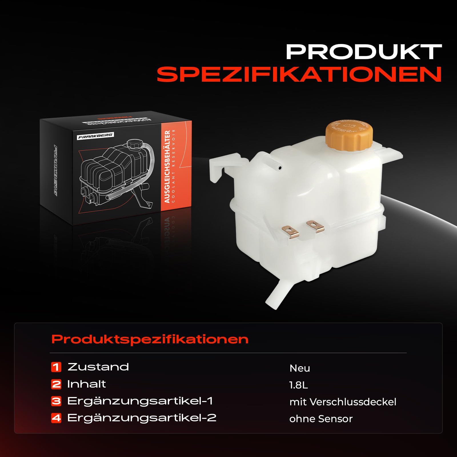 Frankberg Ausgleichsbehälter 94552588 | Kompatibel mit Antara L07