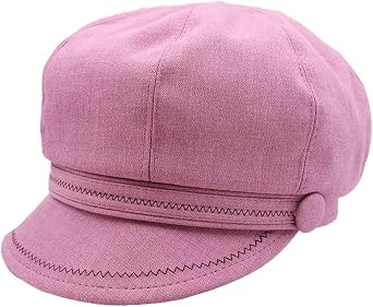 Womens Ladys Newsboy Cabbie Cap Vintage Beret Cap Cotton Baseball Caps Style Flat Cap