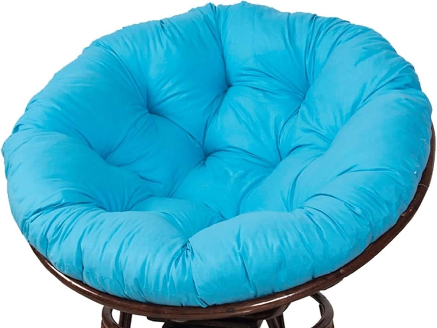 Coussin de chaise ronde bleu pour vos moments de détente sur le canapé de terrasse