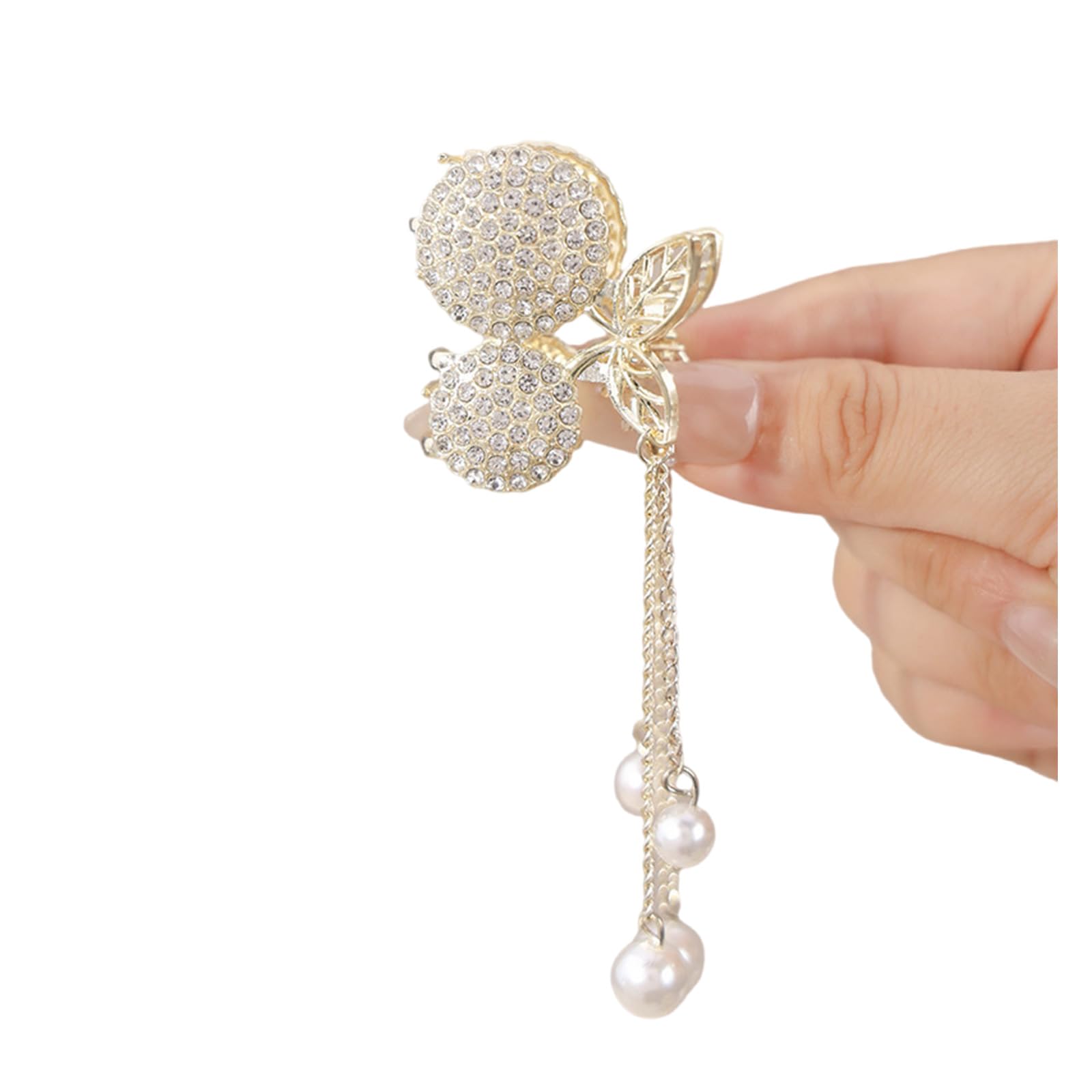 YUXITA Elegant Metal Hair Clip For Weddings Traditional Event Securely Hold Comfortable Hairpin with Tassels