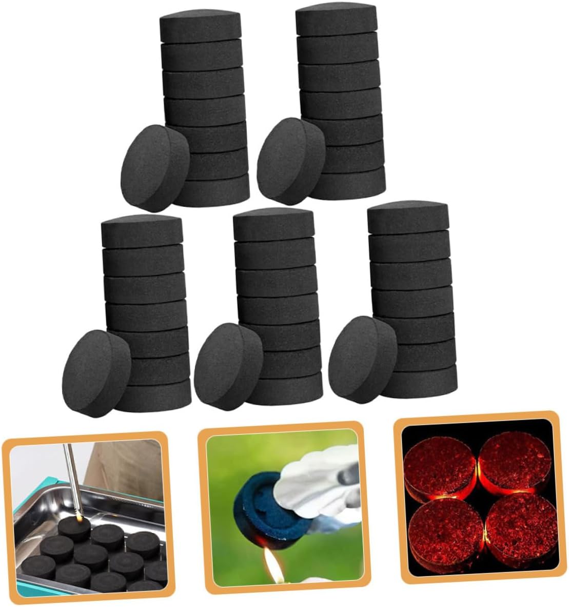 BESPORTBLE Multifunctional Fire Charcoal Tablets Kitchen Cooking Charcoal Stove Fire Charcoal for Camping