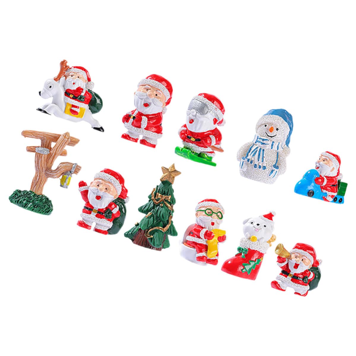TOYANDONA 44 Piezas Navideña Figura en Invernal y Resina Muñeco Reno de