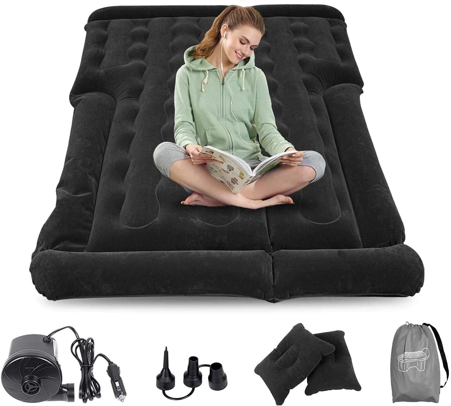 FBSPORT SUV Air Mattress Car Camping Travel Bed, Inflatable Mattress