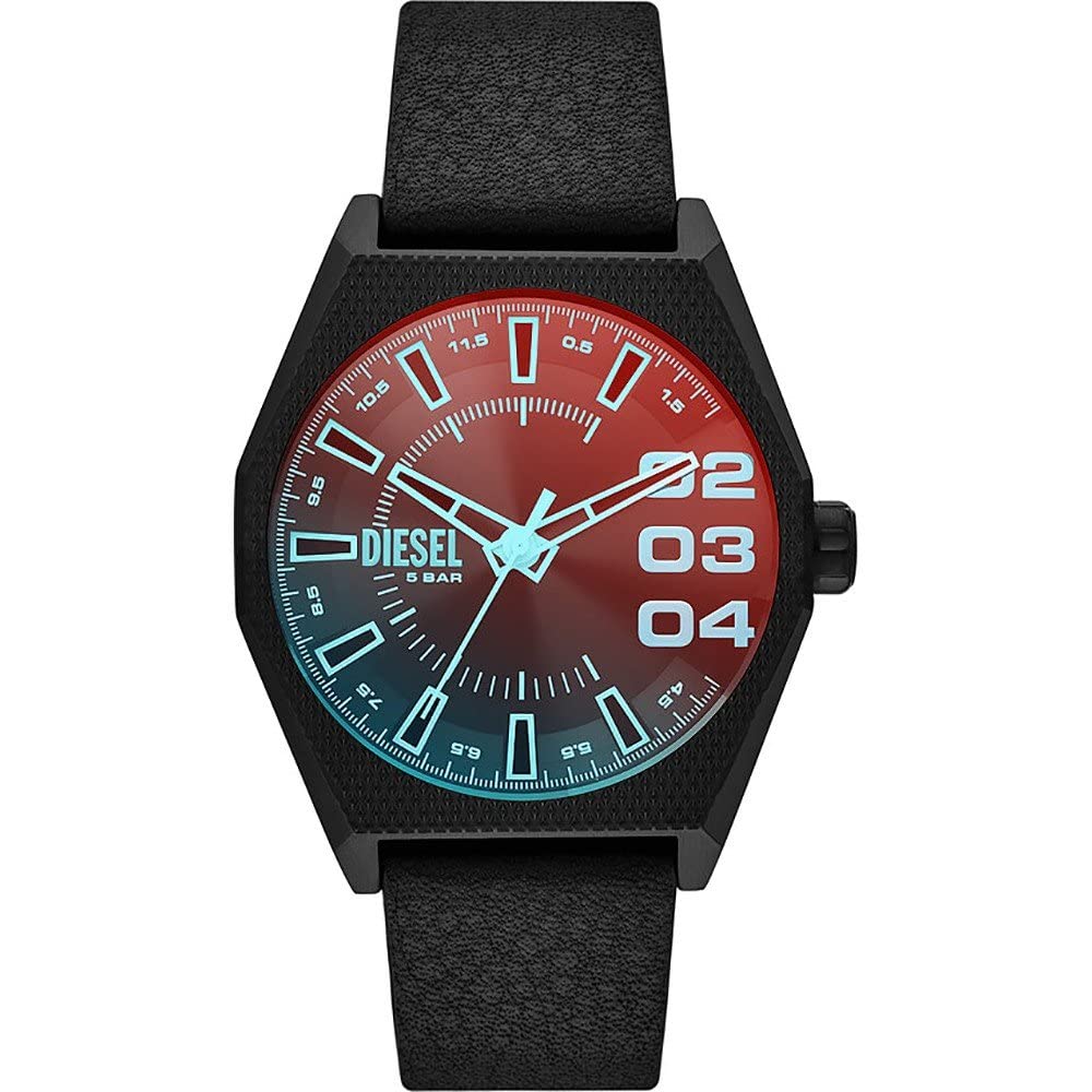 Diesel Bracciale Uomo Gioielli Trendy cod. DX1434040 + T56Diesel Orologio Analogico al Quarzo Uomo con Cinturino in Silicone DZ2175