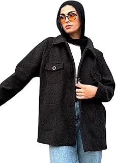 جاكيت صوف للنساء من لي فوال، ملابس خارجية مصممة بأزرار