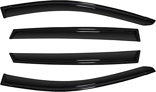 Miniatura 2 de Gldifa 4 protectores de lluvia solar para ventana, deflector de viento compatible con Toyota RAV 4 XA40 humo 2013-2018