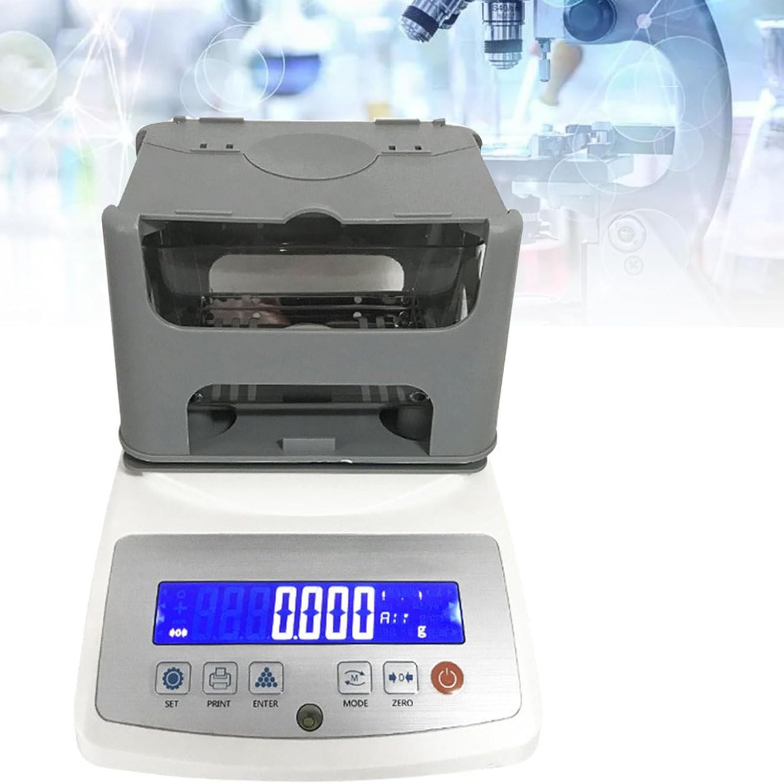 Hochpräzises digitales Densitometer für Festdichtemessung, automatischer Gravimeter für Gummi- und Kunststoffgranulat, genaues Densimeter-Messgerät