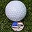 PINMEI Lot of 10 Golf Ball Markers Assorted Patterns - Soft Enamel Technique (USA Flag and Statue of Liberty)