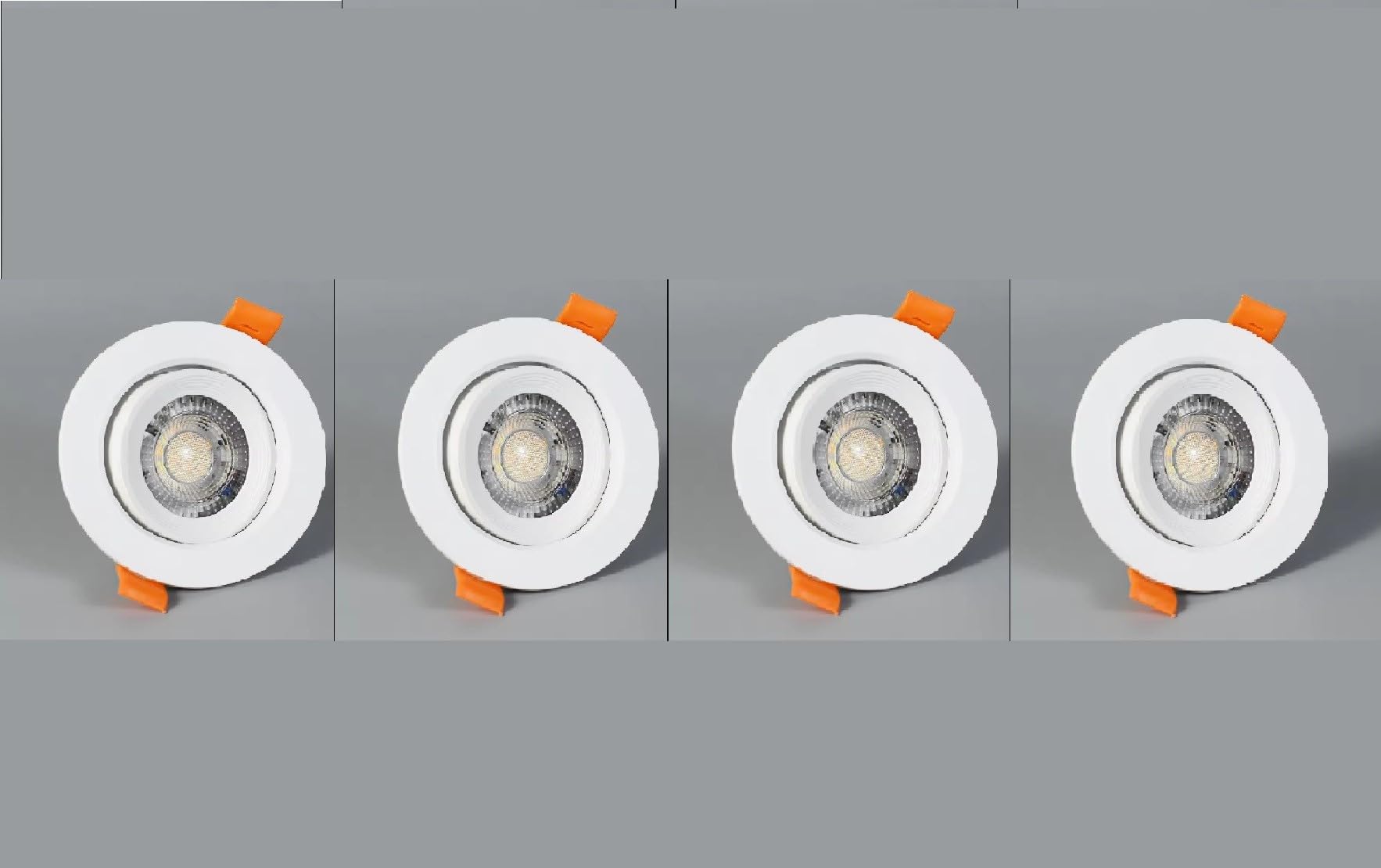 LED Recessed Ceiling Spot Lights, 7W Downlight, Adjustable, Ultra Slim, 240V, Color Changing, White/Warm White/Cool White, 4 Pack, for Kitchen, Bedroom, Living Room, Modern Style